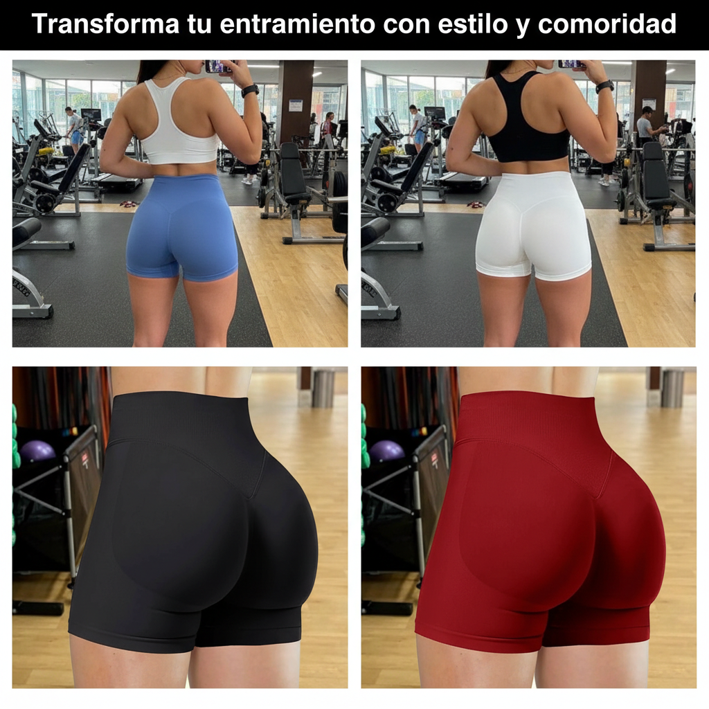 Shorts de Yoga de Cintura Alta para gym